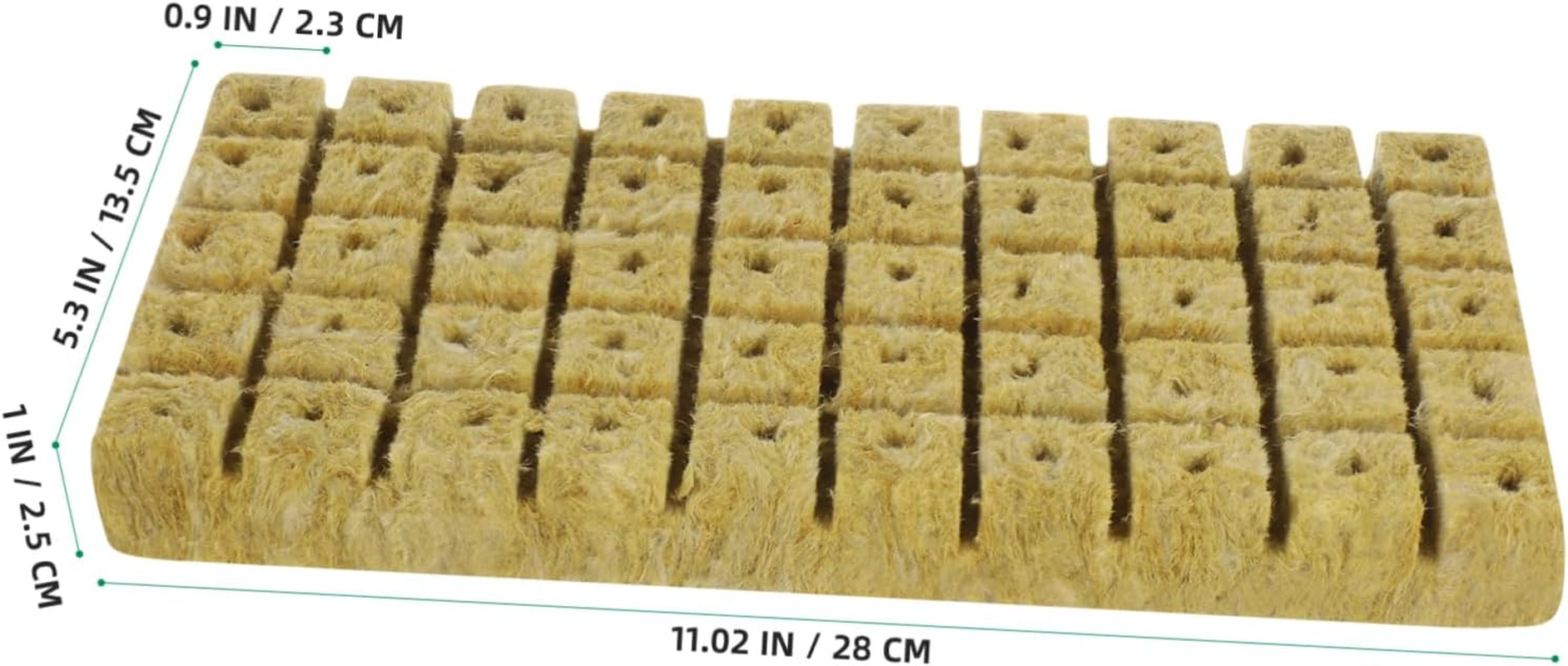 CANIGHT 100Pcs Hydroponic Grow Cubes Plugs for Indoor and Outdoor Gardening 25X25X30Mm Nutrient Blocks for Soilless Cultivation Compatible Hydroponic Systems image number 3