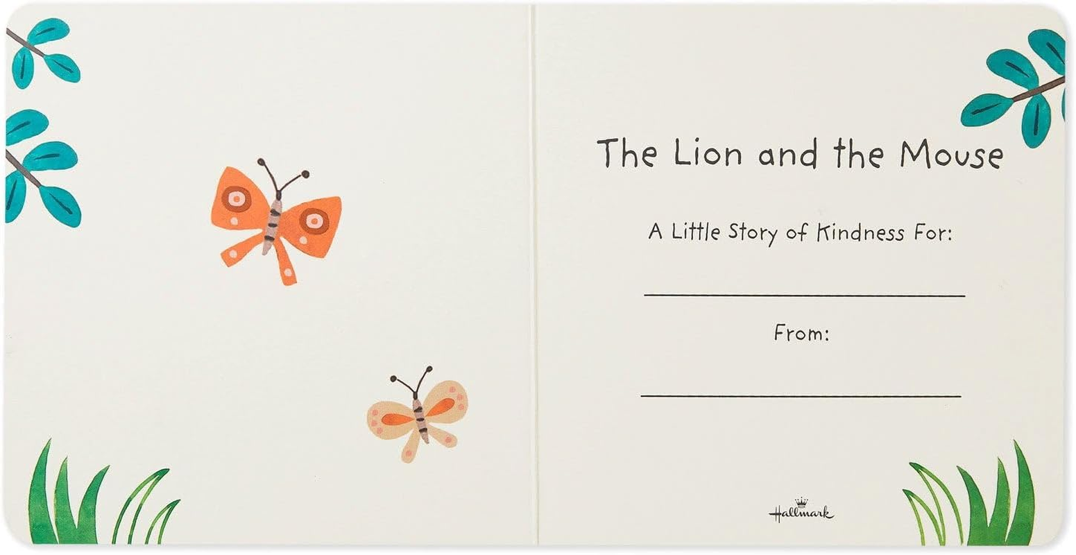 Hallmark the Lion and the Mouse Board Book with Lion Lovey Blanket Set - Comforter Set for Children, New Baby Gift image number 5