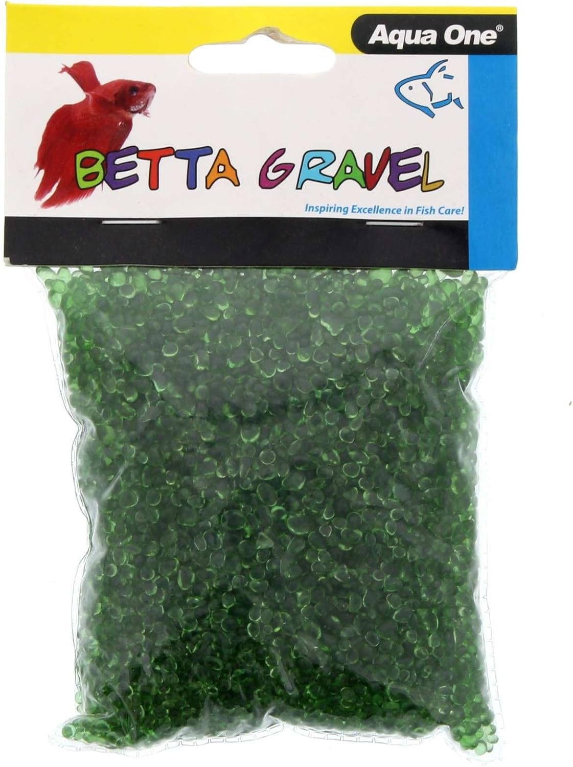 Aquarium Gravel Betta Glass Green 350G Fish Tank Decoration 12259 Aqua One
