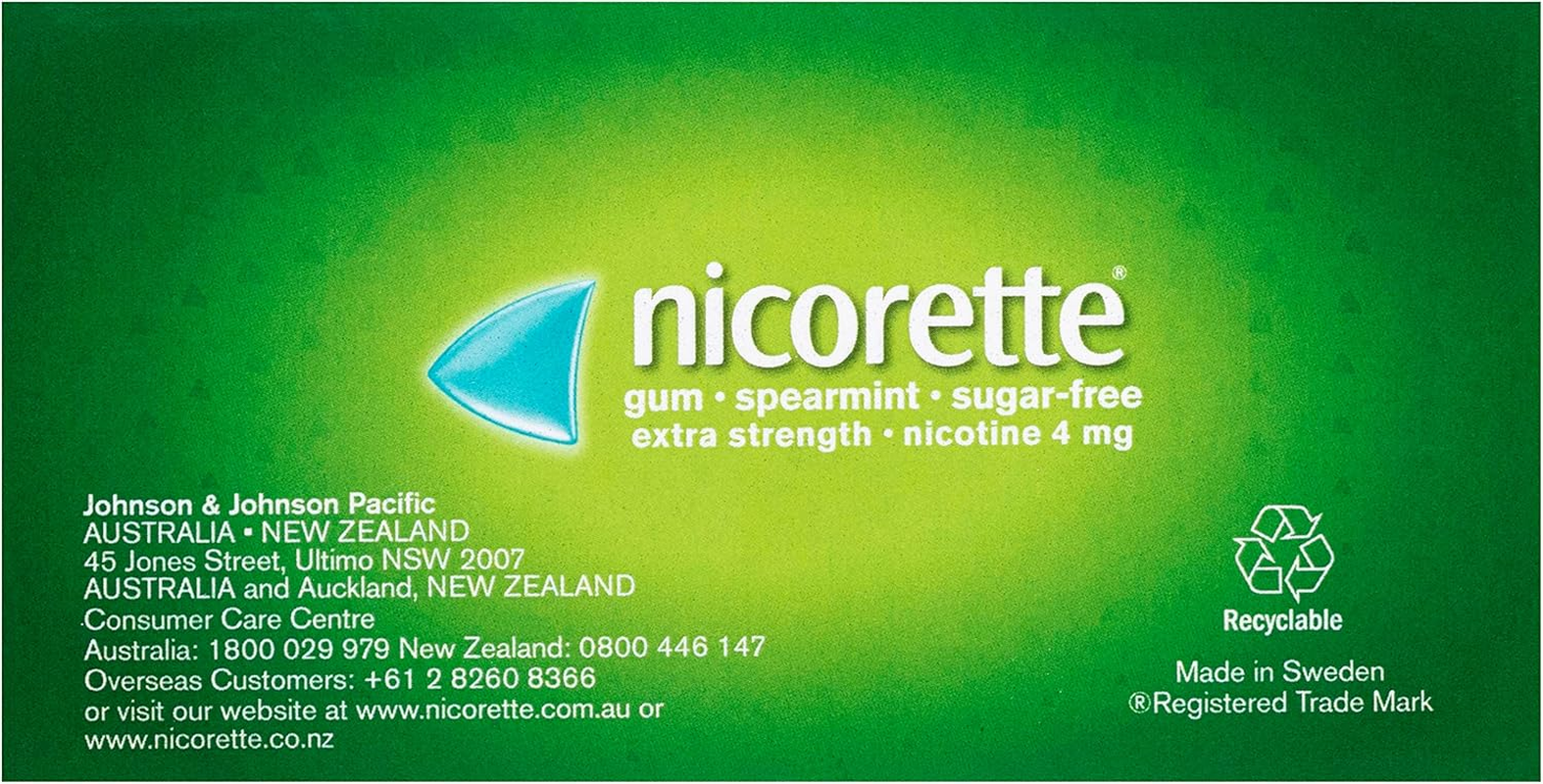 Nicorette Quit Smoking Extra Strength Nicotine Gum Spearmint 105 Pack image number 2