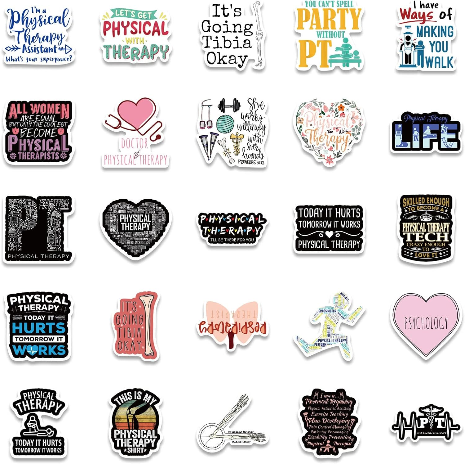 50 PCS Medical Assistant Sticker for Adults,Woman,Waterproof Vinyl Stickers for Laptops,Water Bottles,Scrapbooks,Phone,Medical Assistant Supplies,Medical Assistant Gifts, image number 3
