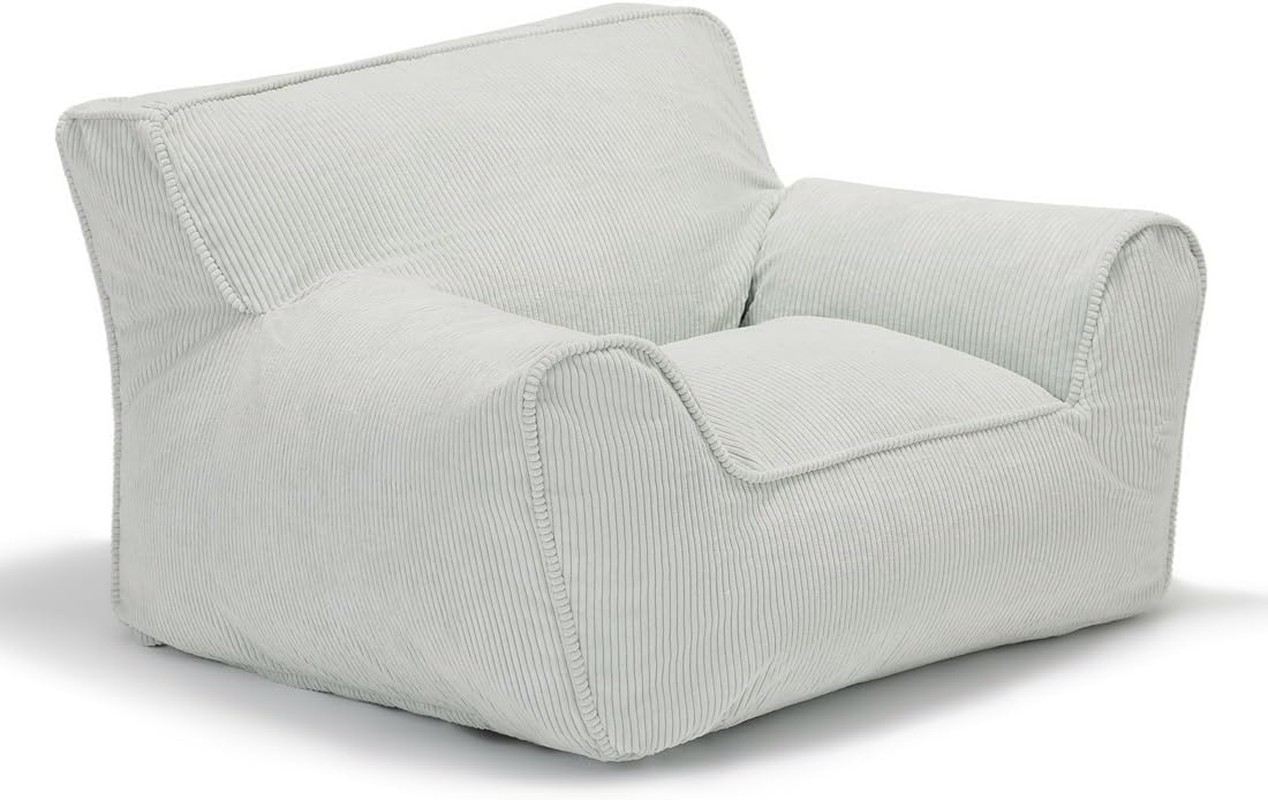 Kinda Kids Beanbag Chair-Pale Sage - Earth image number 3