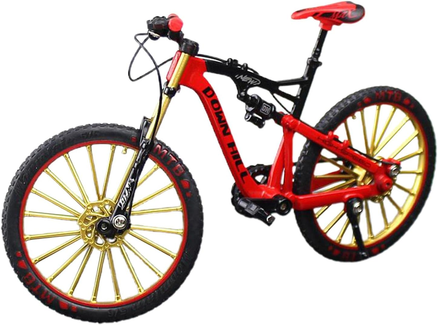 Miniature Metal Bike Replica: Classic Cycling Collectible, Red - Red image number 2