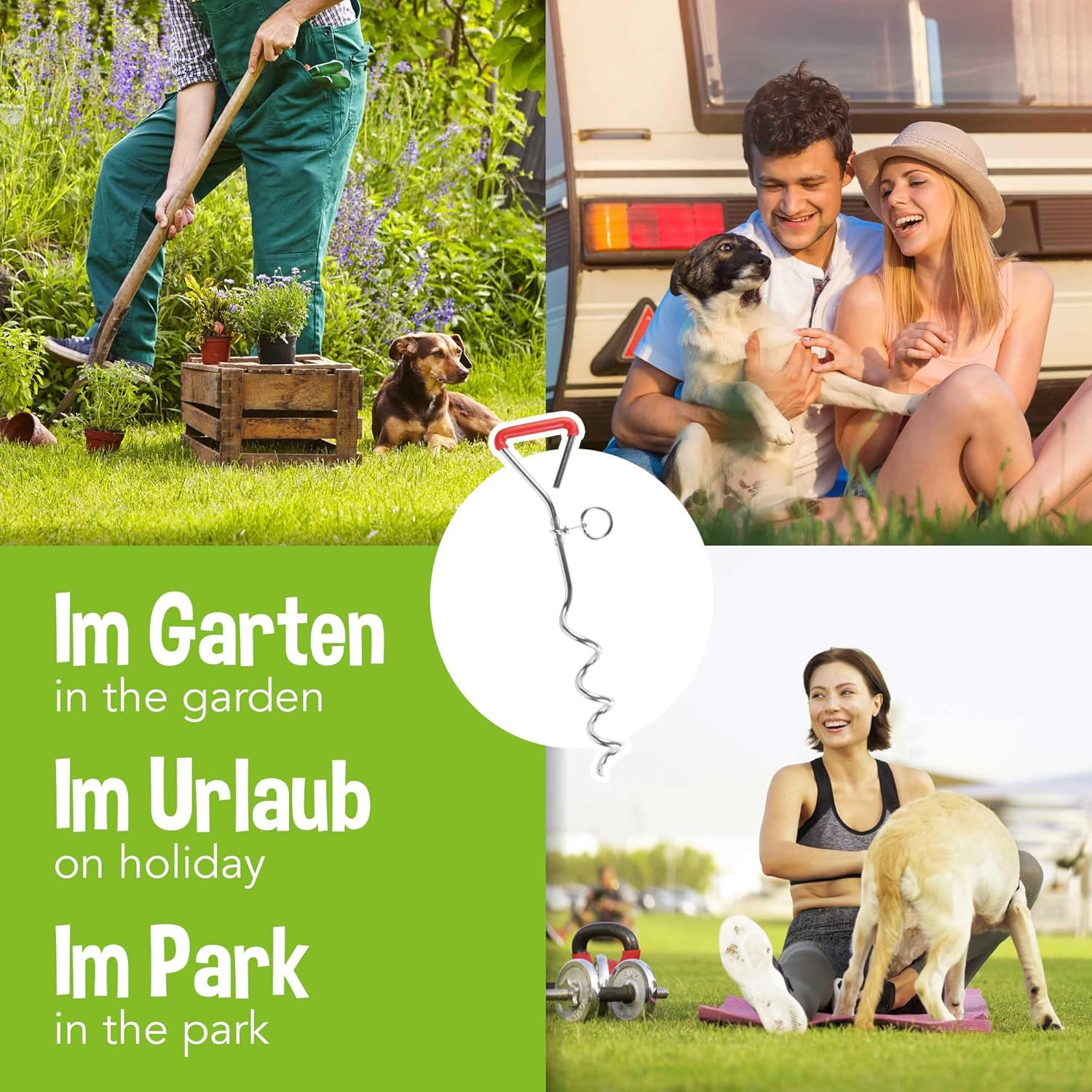 Trixie Galvanized Stake Out Spike, image number 1