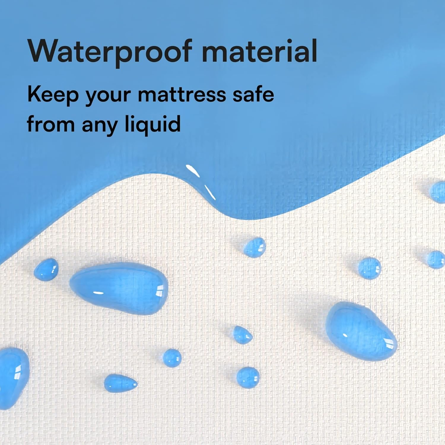 King Waterproof Mattress Protector Extra Deep Terry Cotton Cover Pad Breathable anti Allergy Dust Mite Bacterial Hypoallergenic Vinyl Fre E Bed Cover Fully Fitted 8-20Inches Deep image number 3