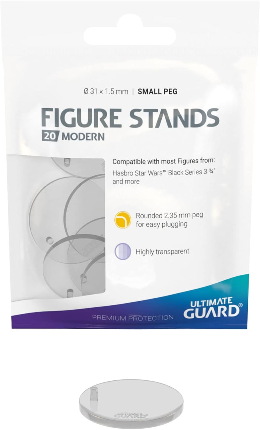 Ultimate Guard UGD011113 Figure Stands, Transparent image number 2