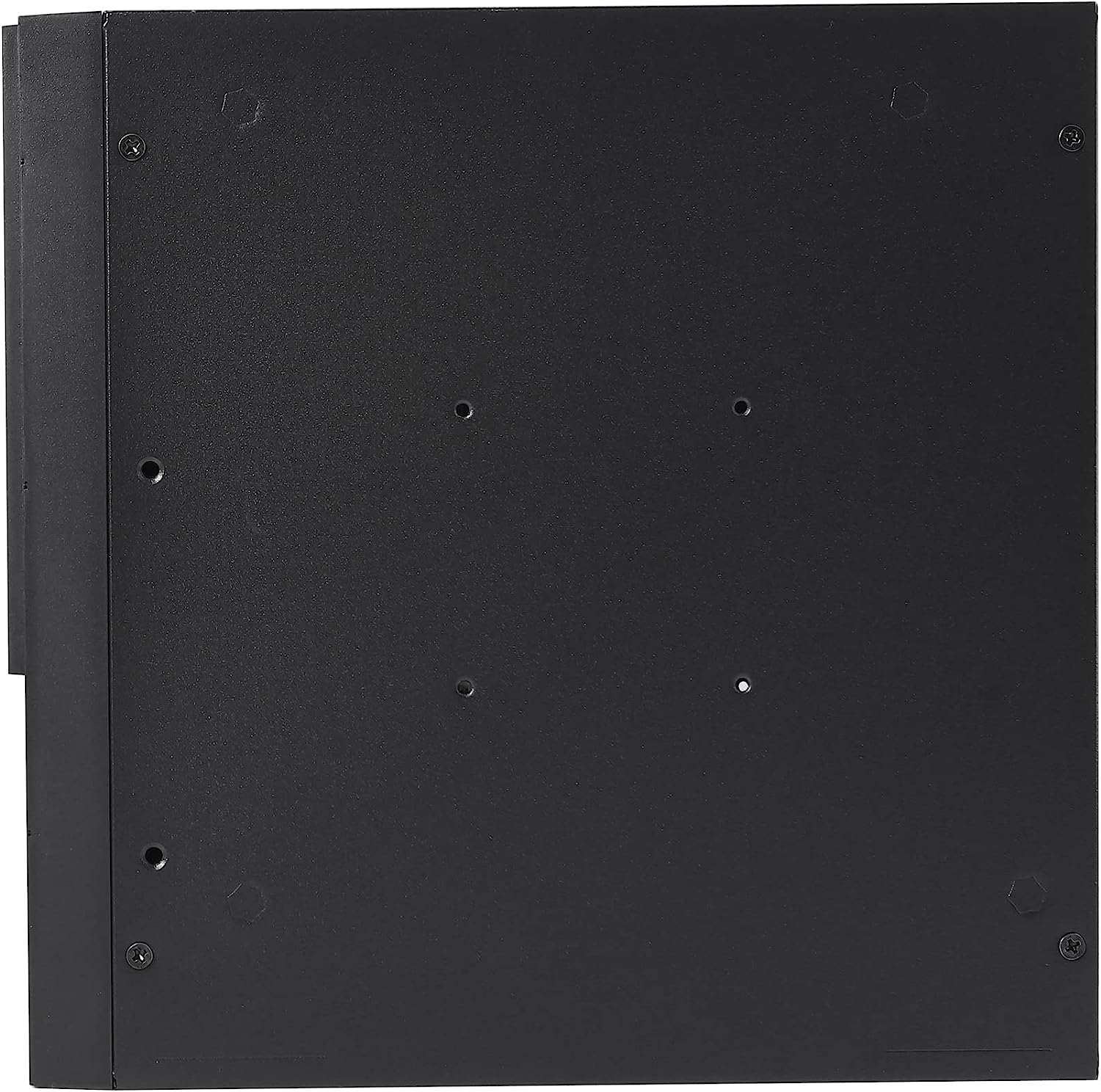 MX01 SECC Fanless Mini ITX HTPC Chassis with 3.5" Hard Drive Bay and Vertical Stand Foot (Black) image number 1