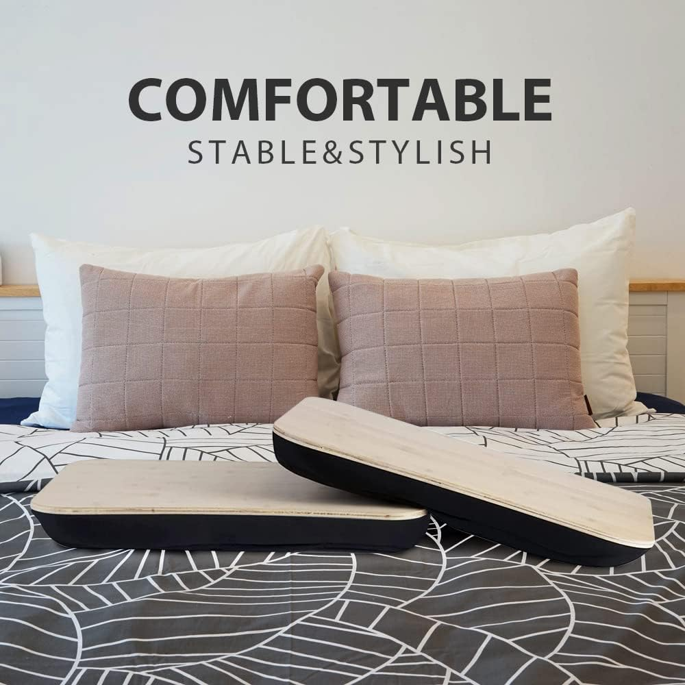 Lap Desk, Laptop Stand with Cushion, Portable Deluxe Bamboo Laptop PC Table with Pillows, Lap Tray Read Workstation image number 1