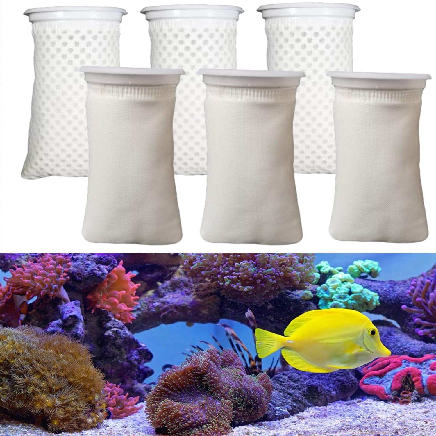 Aquarium Filter Sponge Mat, 2PCS Fish Tank Filter Sponge Pre-Filter Foam Roll Biochemical Reusable Filter Cotton Pad Cut to Fit Most Fish Tank Water Cleaning Supplies (C) image number 4