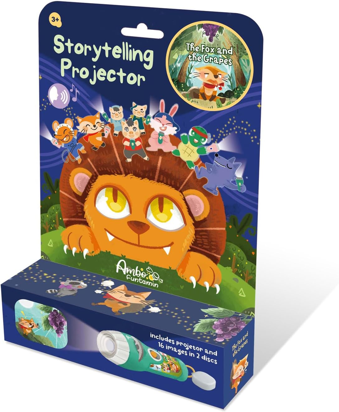 [Random Story] Storytelling Torch Projector Single Packing, Night Light Decoration for Home Ceiling Bedroom Party Living Room, Ideal Boys Girls Kids STEM Education Flashlight Toys image number 1