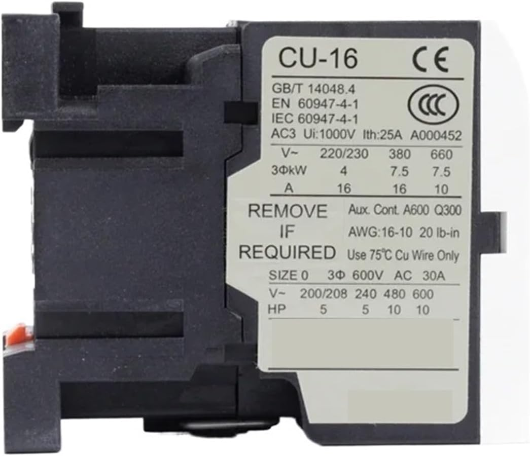 TECO Taian CN AC Contactor (11/16/18/23/27/32R/38/40/50/65/80/90), 220V/380V/24V/36V/48V/110V Coil Voltage(Cu-18) image number 2