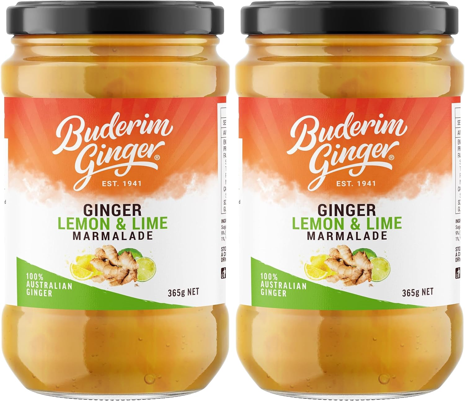 Buderim Ginger Lemon & Lime Marmalade G/F 365G image number 3