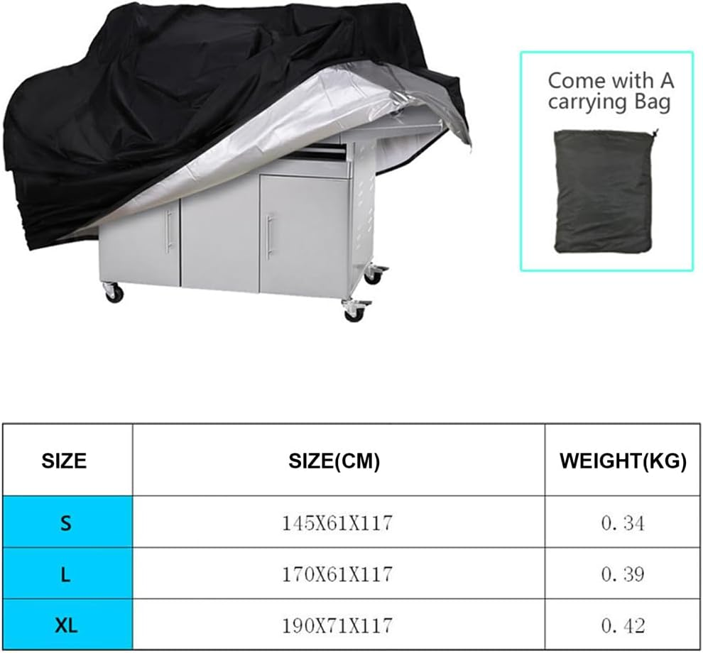 BBQ Cover Waterproof Gas Charcoal Barbecue Grill Protector Outdoor Garden S/L/XL (L) image number 1