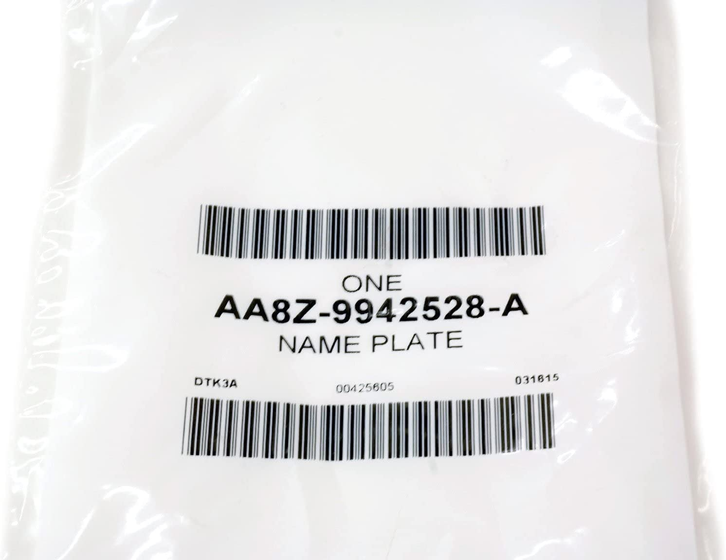 Ford AA8Z-9942528-A Nameplate Dark Blue, 9 X 3.5 INCHES image number 4