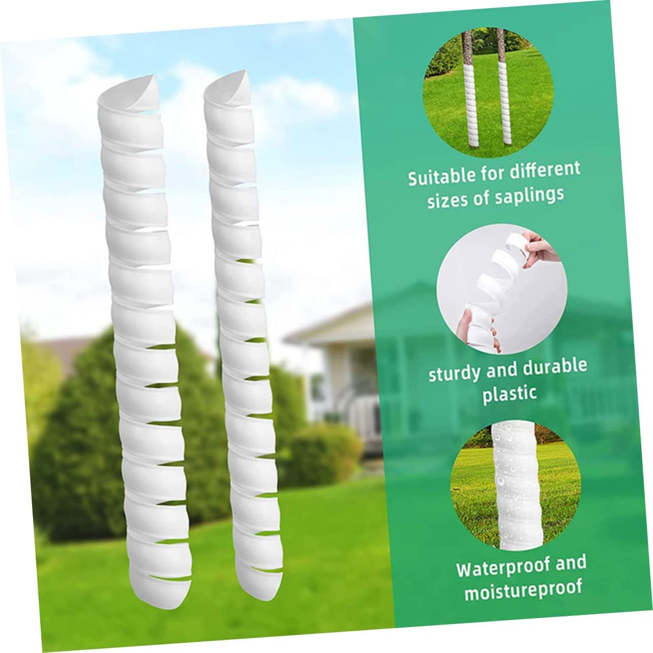 Yardwe 2Pcs Tree Trunk Guard Wrap Cover for Plant Easy to Install image number 1