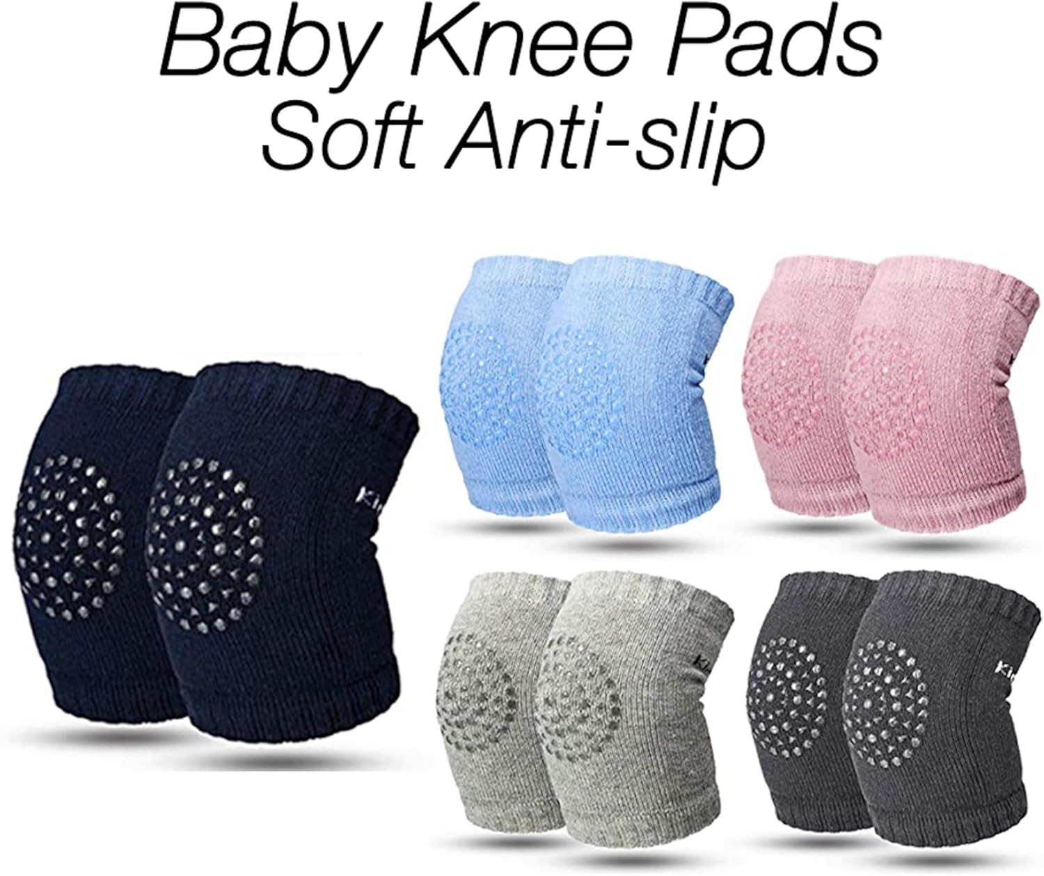 1 Pair Baby Knee Pads for Crawling, Breathable Infant Toddler Knee Pads with Anti-Slip 0-4 Years Unisex Baby Knee Protectors Elastic Leg Warmers Protective Cover for Knees Elbows Legs (Pink) image number 4