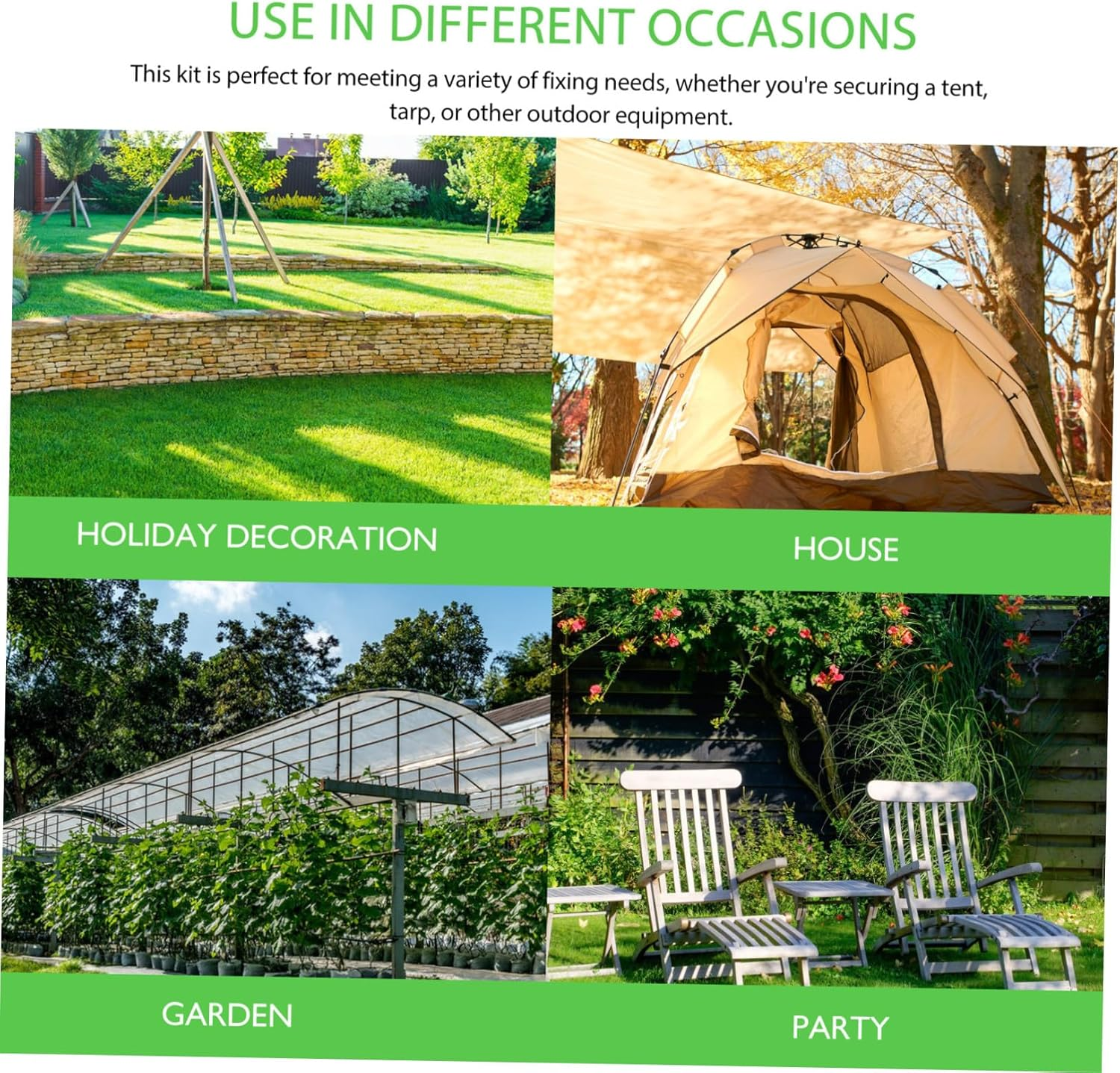 1Set Heavy-Duty Landscape Fabric Stakes for Soil Stabilization Garden Staples for Flower Bed and Outdoor Use Top Pin image number 5