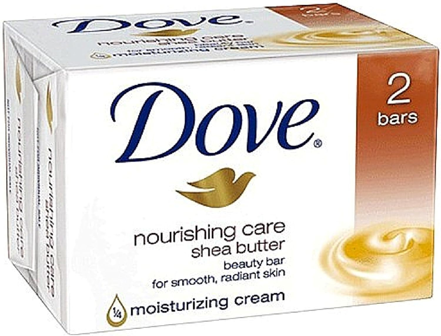 Dove Purely Pampering Shea Butter Beauty Bar, 4 Oz, 2 Bar (Pack of 3)