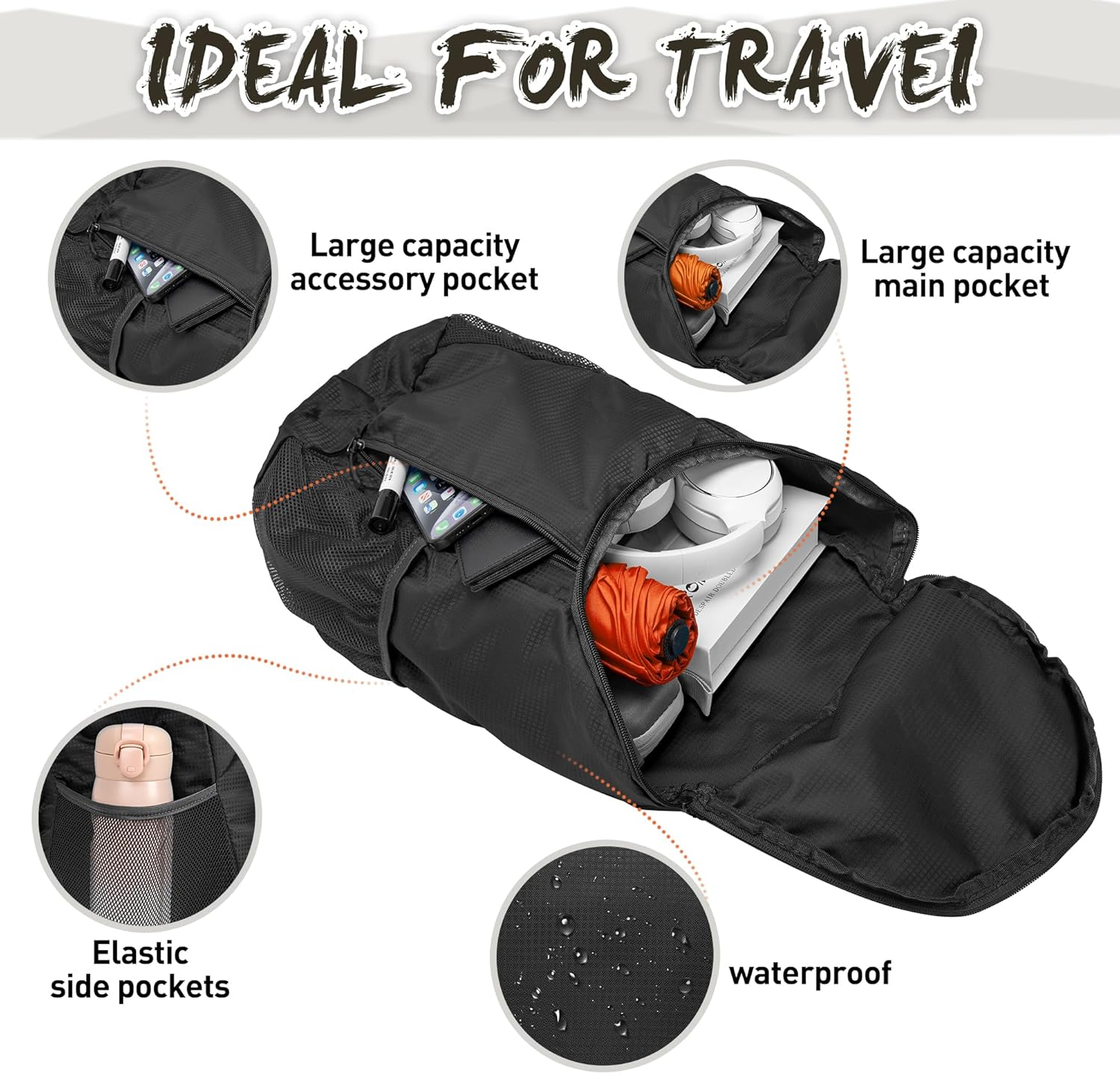 ZOMAKE Foldable Backpack - Packable Hiking Backpack 20L Lightwight Folding Daypack for Travel Hiking Outdoor Camping