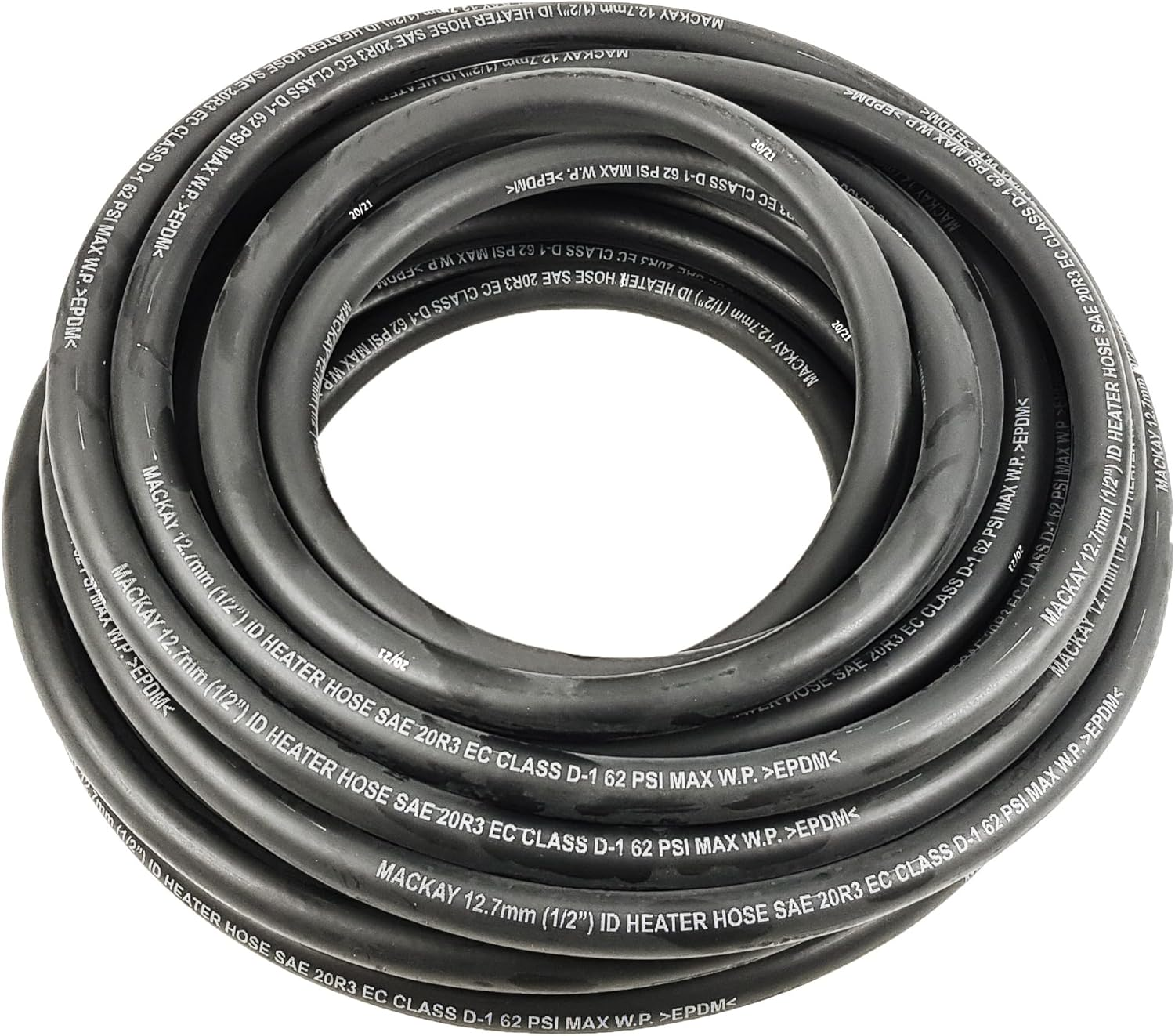 Mackay HH013X15 62 Psi Maximum Working Pressure Heater Hose Box, 12.7 Mm (1/2 Inch) X 15 Meter Length