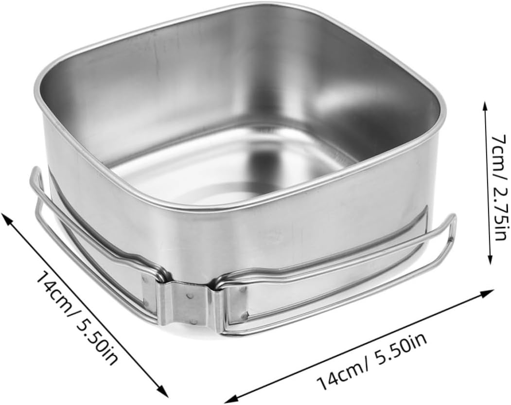 1Set Portable Outdoor Stainless Steel Cookware Set Camping Cooking Utensils for Hiking Picnics Outdoor Activities Lightweight and Easy to Use image number 3