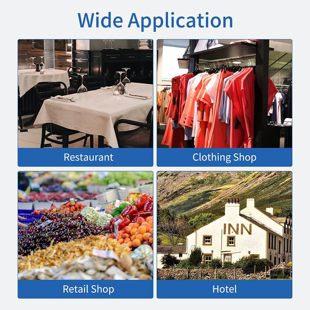 Eacam 58Mm Thermal Printer Desktop Receipt Printer Wired Barcode Printer USB+BT Connection Support ESC Command Cashbox Connecting Compatible with Windows Android, Printer with 1 Roll Paper Inside