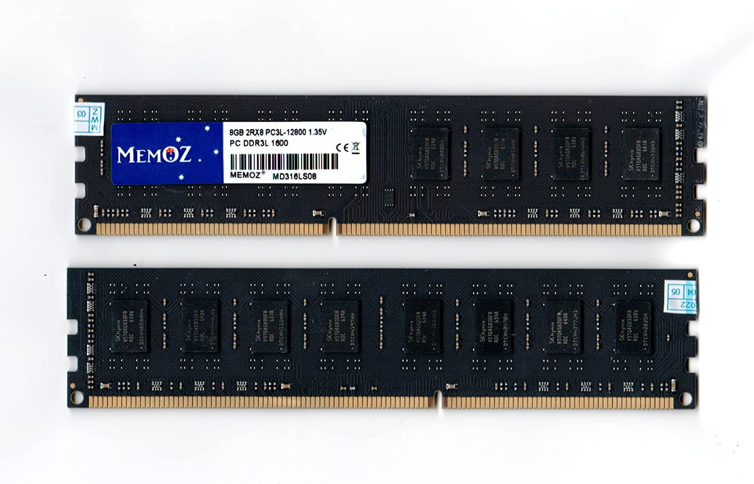 Memoz 16GB DDR3 Desktop 2X 8GB DDR3L 1600Mhz PC3L 12800U DIMM Memoz 5 Years Warranty RAM Memory image number 1