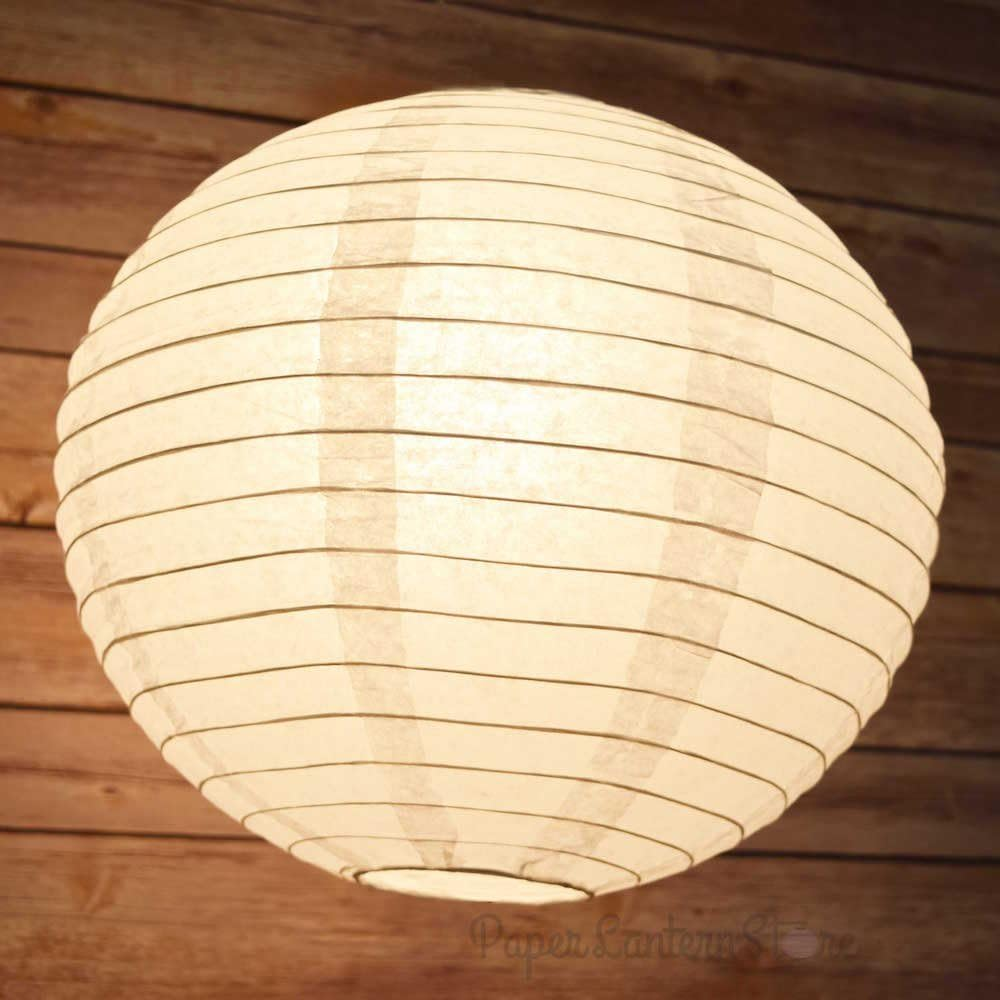 Tmade 12 Pack 30Cm White Paper Lanterns for Birthday Baby Shower Wedding Party Garden Home Decoration image number 3