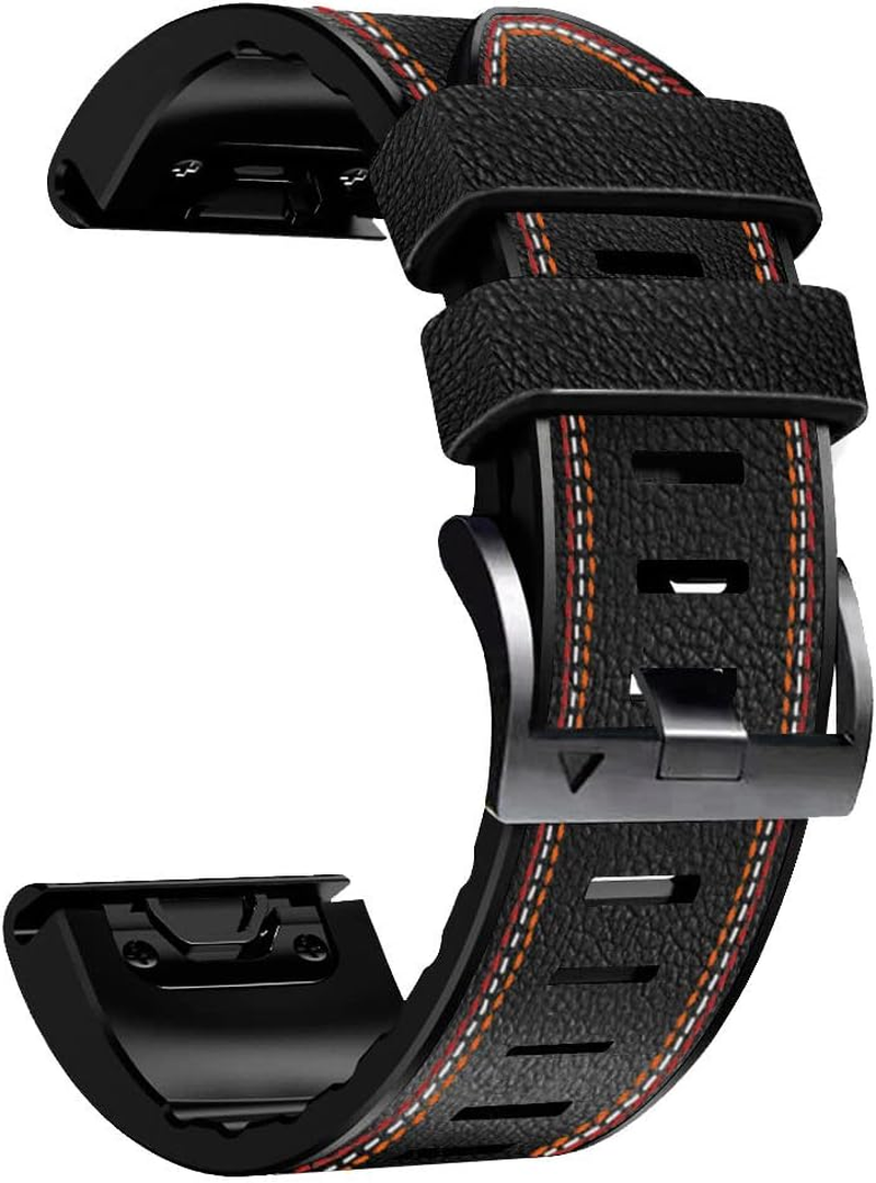 Fleshy Leaf 22Mm Tricolor Band Bracelet Strap Compatible for Garmin Fenix 8 47Mm / Epix Pro 47Mm, Fenix 7,Fenix 6,Fenix 6 Pro,Fenix 5,Fenix 5 Plus,Approach S60 S62,Forerunner 935 945,Quick Release Strap Wristband