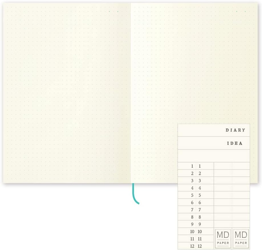 DESIGNPHIL 15310006 Midori Notebook, MD Notebook, Journal, A5, Dot Square A image number 6