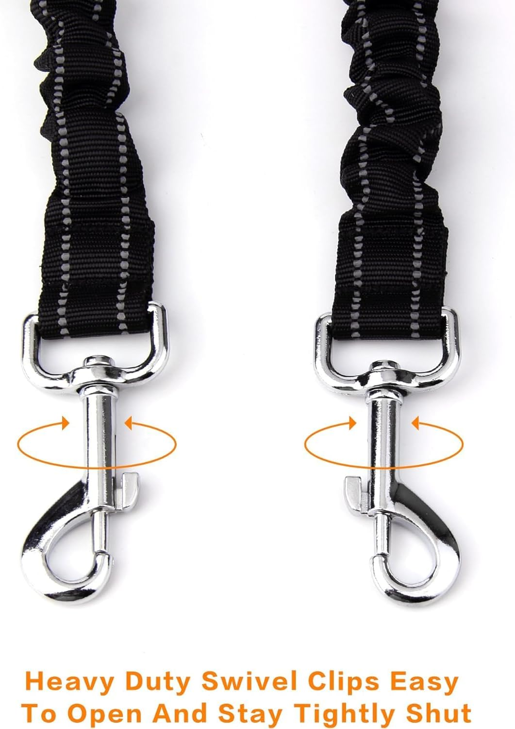 Upgraded Dual Dog Leash, Shock Absorbing Bungee Double Dog Lead, 360&deg; Swivel No-Tangle Walking Leash, Splitter for Training Different Sized Dogs image number 3