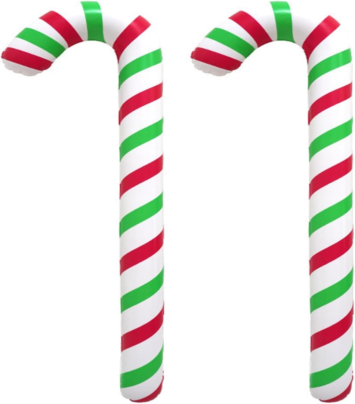 Soochat Inflatable Candy Canes Balloons Inflatable Christmas Candy Cane for for Christmas Indoor and Outdoor Party Decorations Winter Holiday Supplies (Red)