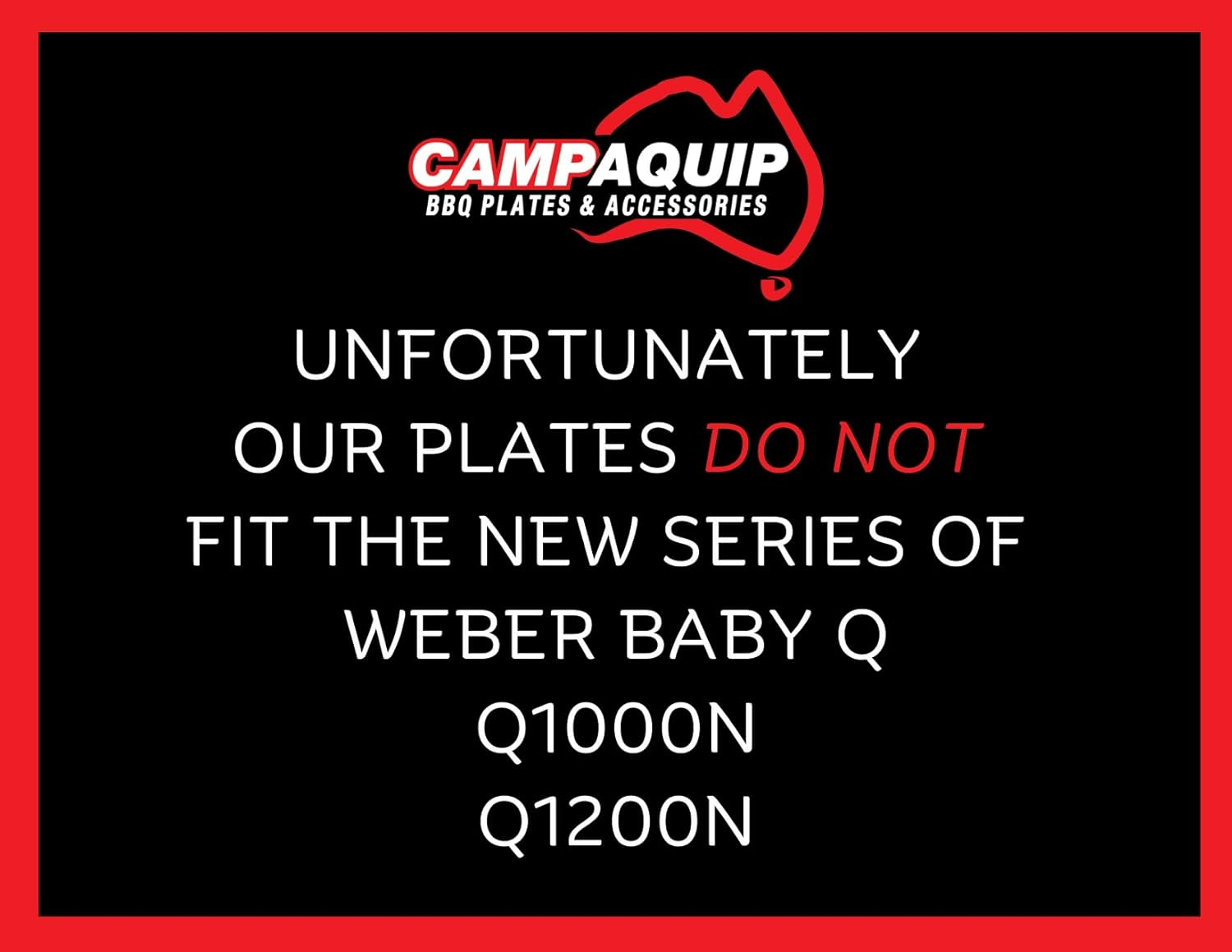 CAMPAQUIP Cast Iron Half Griddle Plate | Fits Weber Baby Q Series | Q100 | Q120 | Q1000 | Q1200 | Matt Porcelain Enamel | Flat Grill Pan Accessory | Easy to Clean | NOT for N Series image number 1
