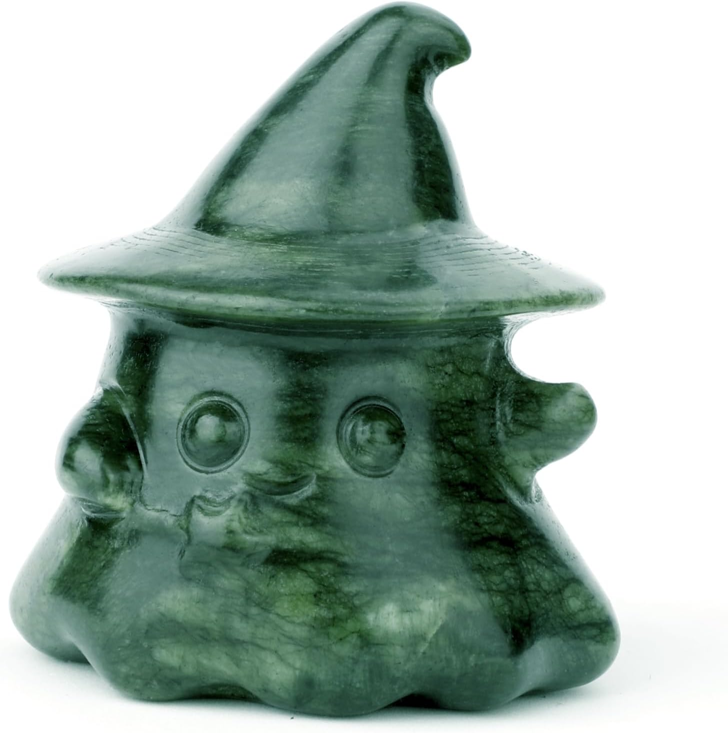 Gemshan Ghost Statue Decorations Indoor, Cut Ghost Statue with Wizard Hatsculpture Spooky Halloween Decor for Home Table Tray Shelf image number 4