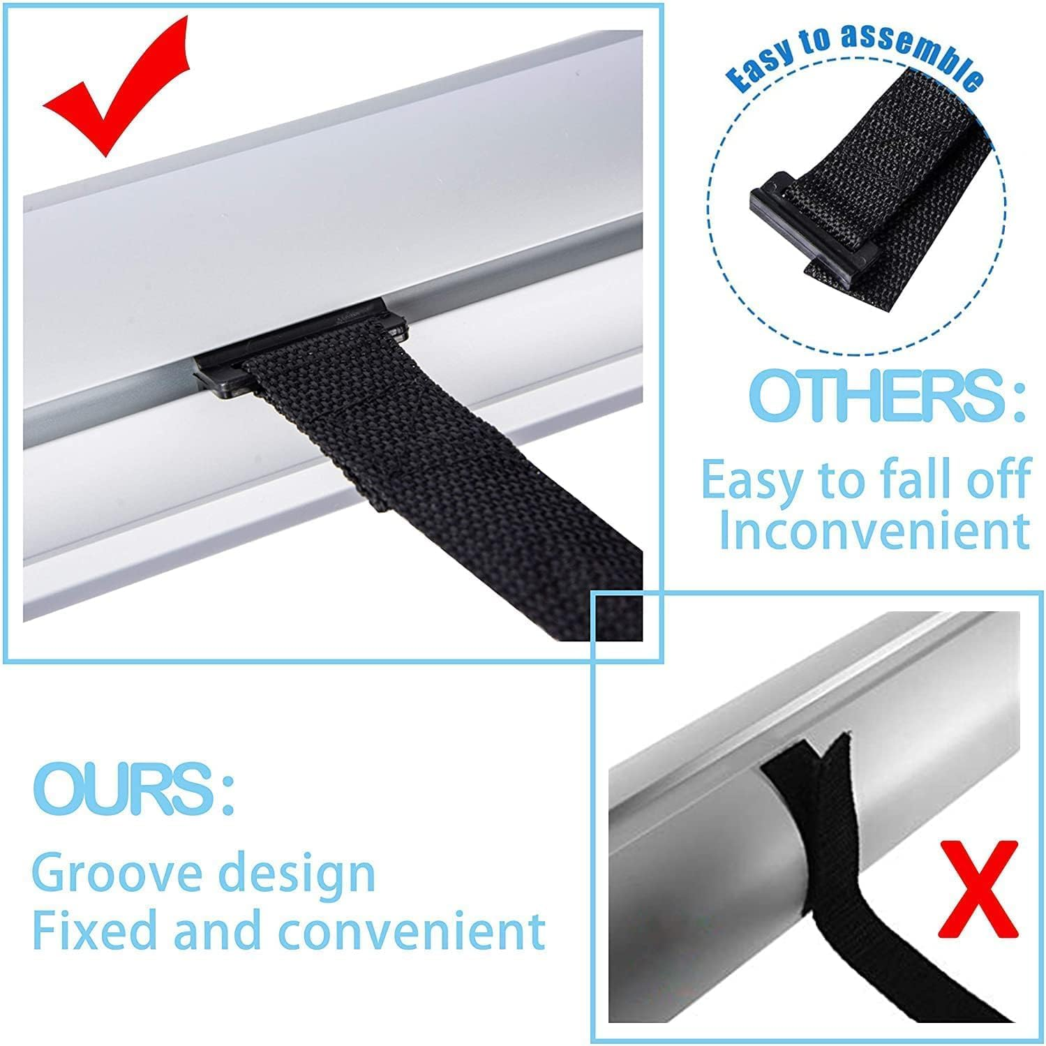 Pool Cover Roller Solar Blanket Swimming Reel Adjustable Thermal Ease of Use Convenience Durability Heavy-Duty Efficient Energy-Saving Versatile Lightweight Corrosion-Resistant (Straps) image number 1