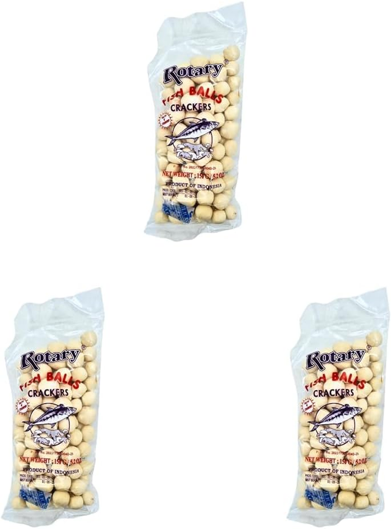 Rotary Fish Balls Crackers 150G image number 1