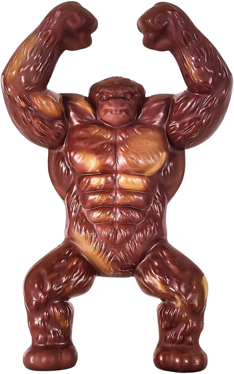 AIMALL Dog Toys for Aggressive Chewers, 6.77 Inch Durable Food-Grade Nylon Chew Toy for Medium and Large Breeds, Interactive Muscle Gorilla Shape Toy for Teething, Dental Care, Stress Relief image number 5