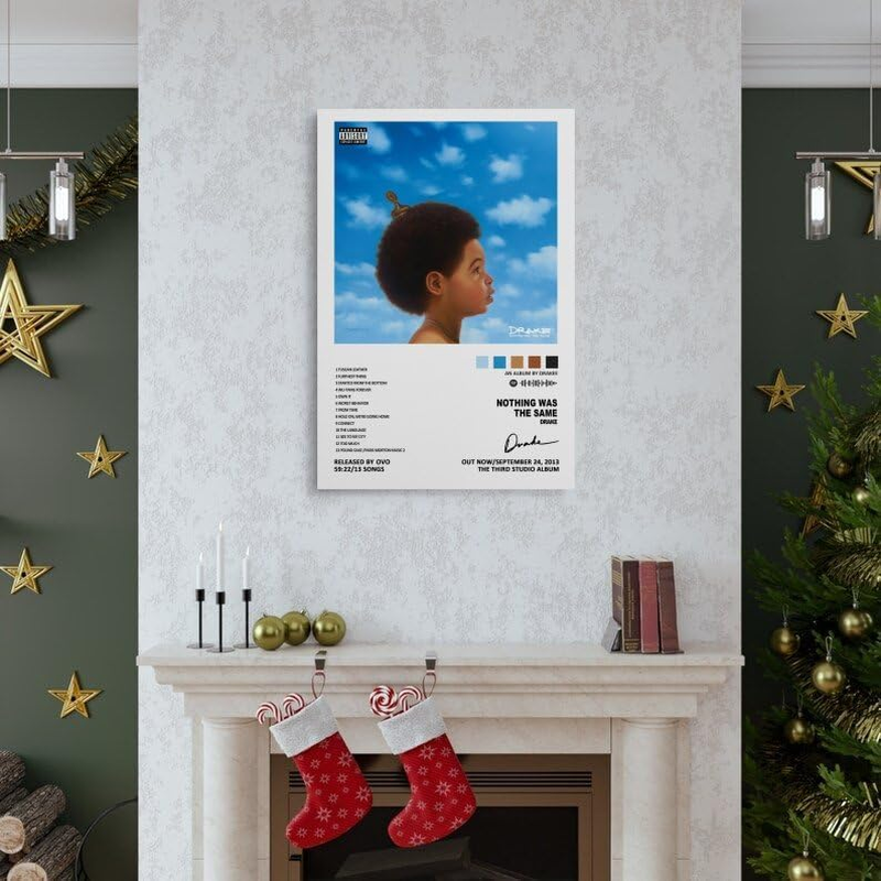 Drake Nothing Was the Same Music Album Poster Poster Canvas Painting Wall Art Picture Home Decor Print for Bedroom Living Room Dorm Study Bar Office 12X18Inch(30X45Cm) image number 4