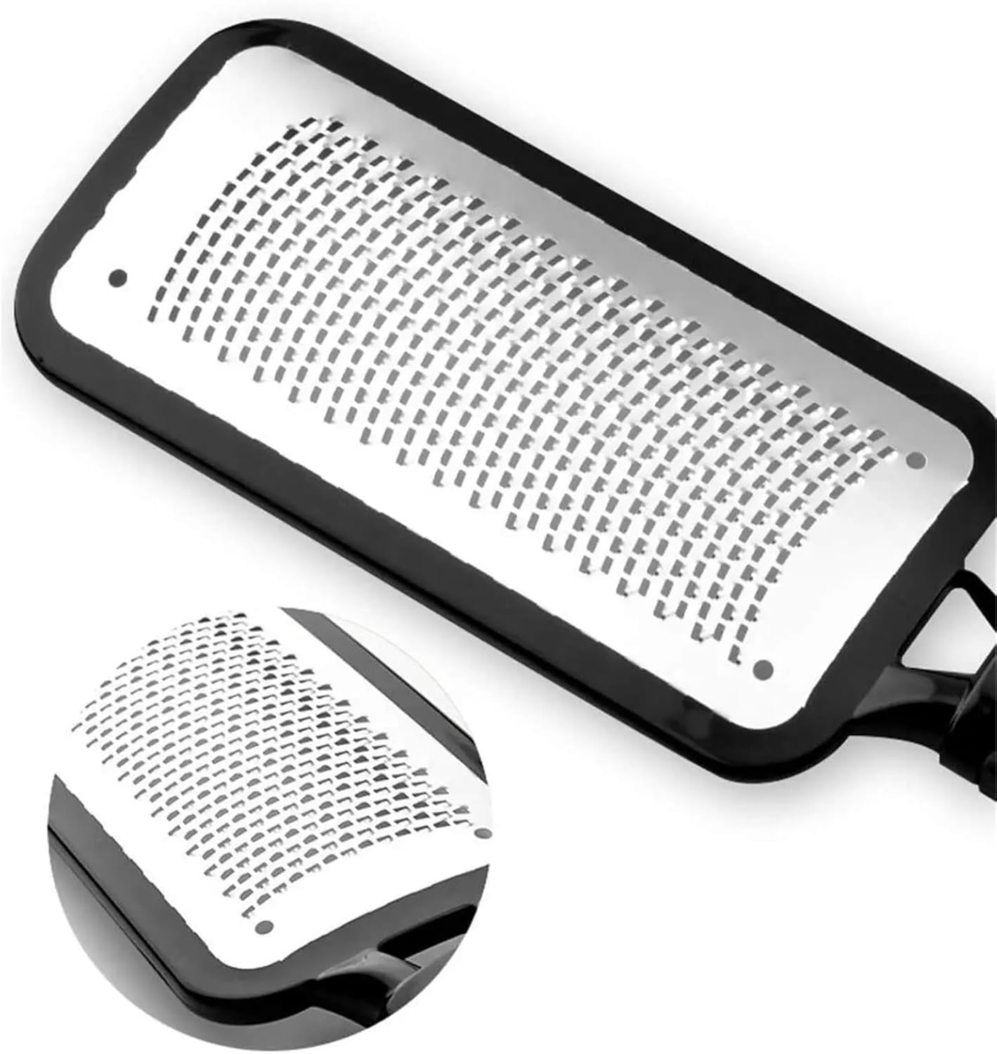 Stainless Steel Feet File to the Skin and Calluses of the Feet Foot Rub Rubbing Stone Pedicure Tool(Black) image number 4