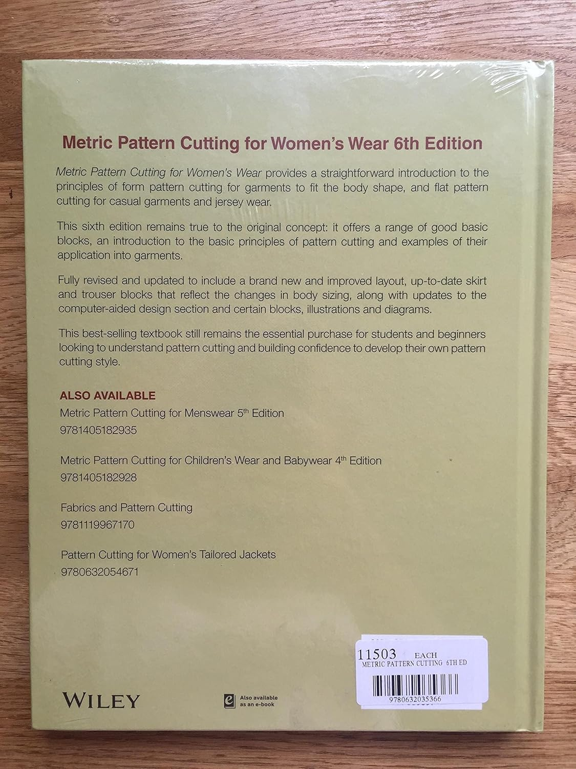 Metric Pattern Cutting for Women'S Wear image number 1