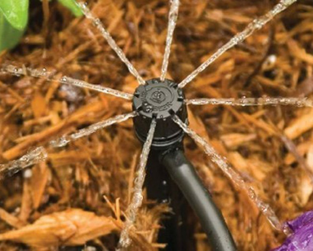 AKOAK 25/50 Pcs 360 Degree Adjustable Water Flow Irrigation Drippers on Stake Emitter Drip System,Model, Home & Garden Store for 4Mm /7Mm Tube（25Pc） image number 6