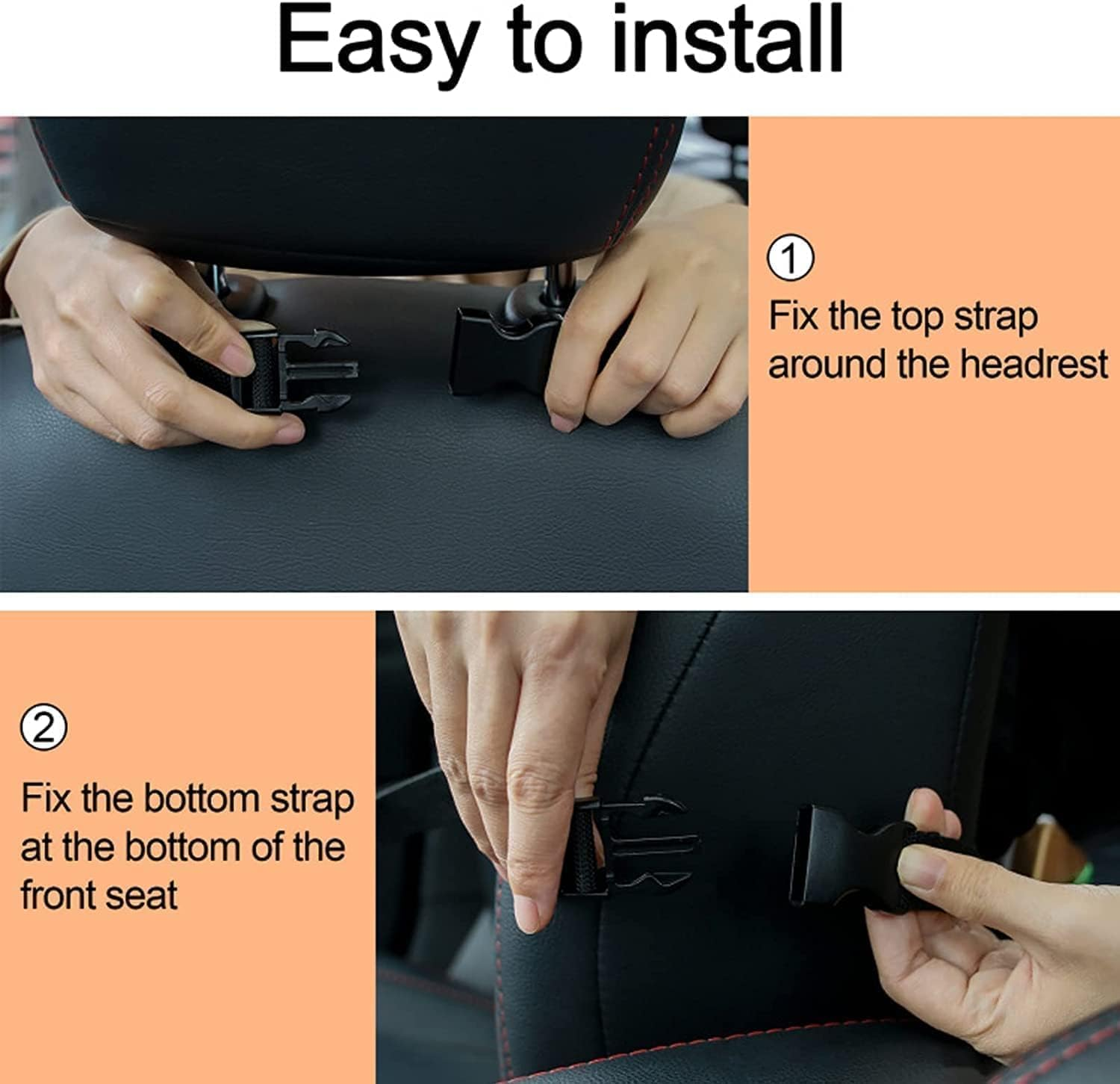 Universal Tactical Vehicle Seat Back Organizer Panel with 5 Detachable MOLLE Pouches - Medical, Phone, Storage Pouch, Suitable for Vehicles Such as Jeep, Truck, SUV, Ford, Chevrolet, Etc image number 4