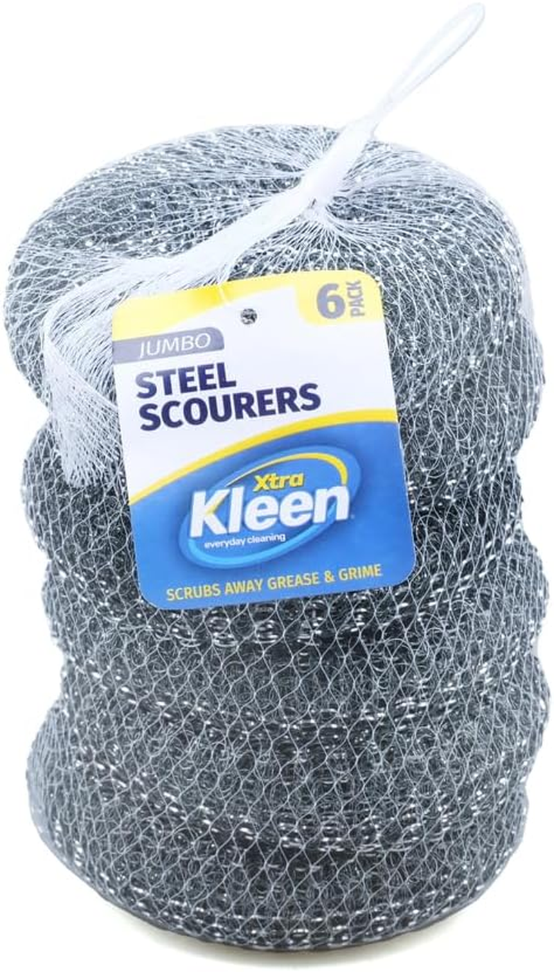 Jumbo Steel Scourer, 9 Cm Diameter (Pack of 6) image number 6