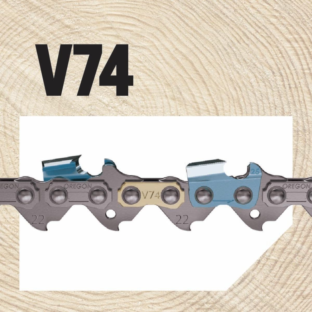 Oregon V74 Powercut Replacement Chainsaw Chain for 18-Inch Guide Bars, 74 Drive Links, Pitch: .325", 063" Gauge, Fits Stihl Models with 18" Bars and .325" Sprockets,Grey image number 5