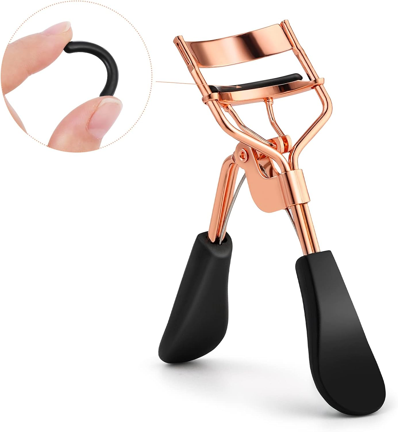 Sibba 50 Pieces Eyelash Curler Pads, Curler Refills Eyelash Refill Pads, Soft Curler Replacement Refills Pads for with Most Eyelash Curlers image number 4