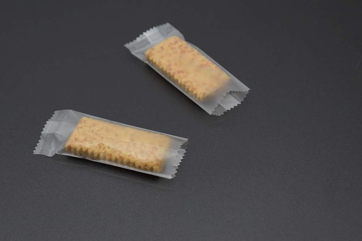 1200Pcs Candy Wrappers for Caramels 3.8"X 1.5", Heat Seala Bags for Nougat, Small Clear Gift Cellophane Bag for Homemade Torrone Italian,Nonstick Hard Candy Packaging image number 1