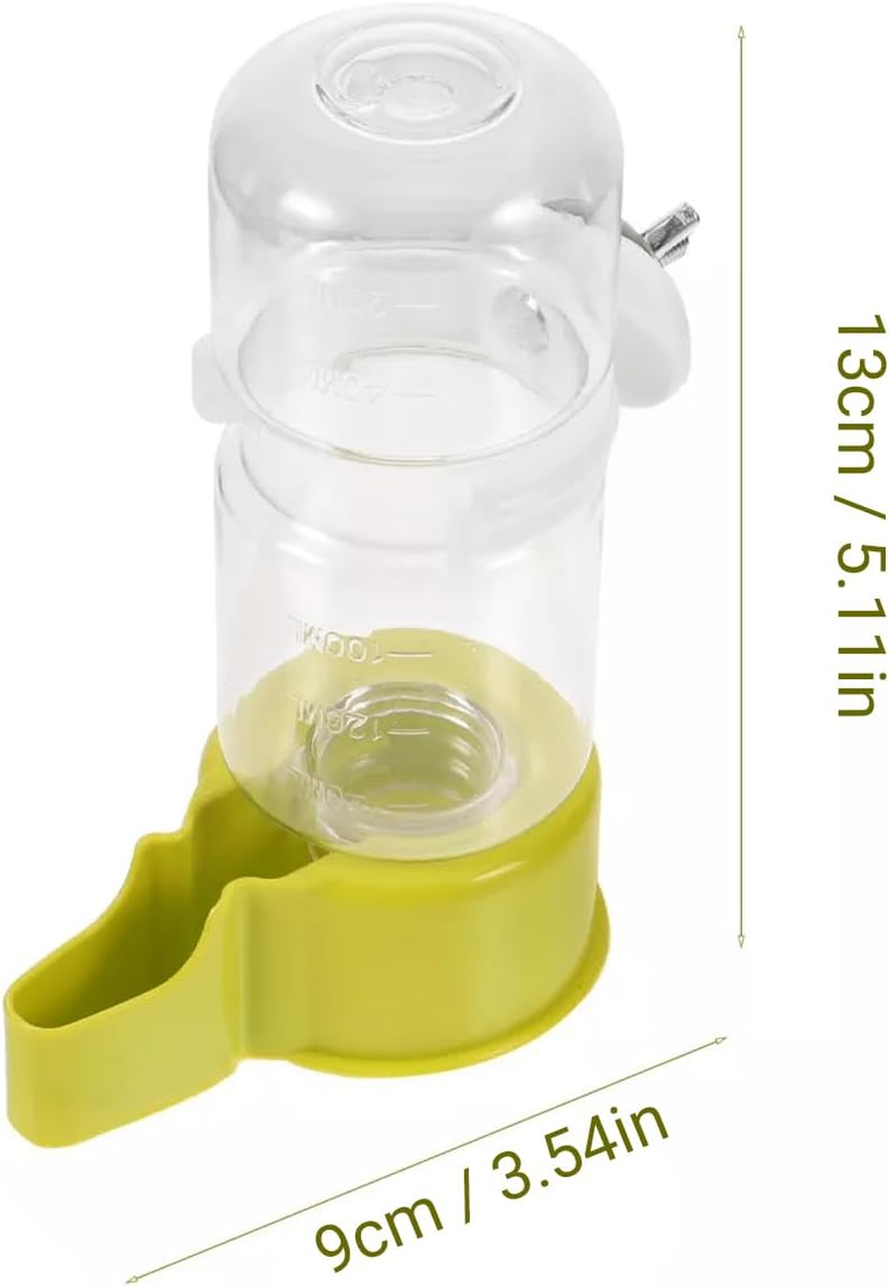 Automatic Bird Water Feeder for Parrots, Pigeons, and Small Birds, 140Ml Capacity, Transparent Bottle with Secure Cage Mount, Durable Pet Bird Supplies, Ideal for Birdcage Accessories image number 1