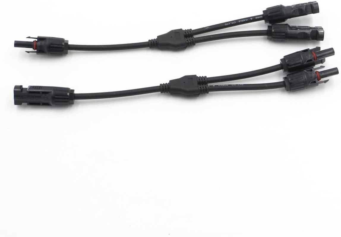 DIGISUO T Type/Y Type Branch Parallel Connector 30A 1000V TUV Solar Panel PV DIY Cable (Y Type 1 Pair M/FF and F/MM) image number 2