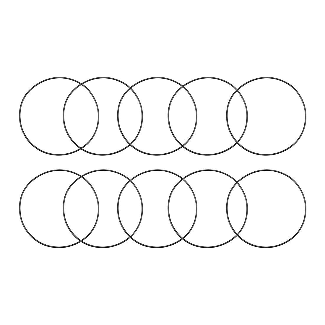 Uxcell Nitrile Rubber O-Rings 77Mm OD 74Mm ID 1.5Mm Width, Metric Nitrile Rubber Sealing Gasket for Automotive Machine Plumbing, Pack of 10