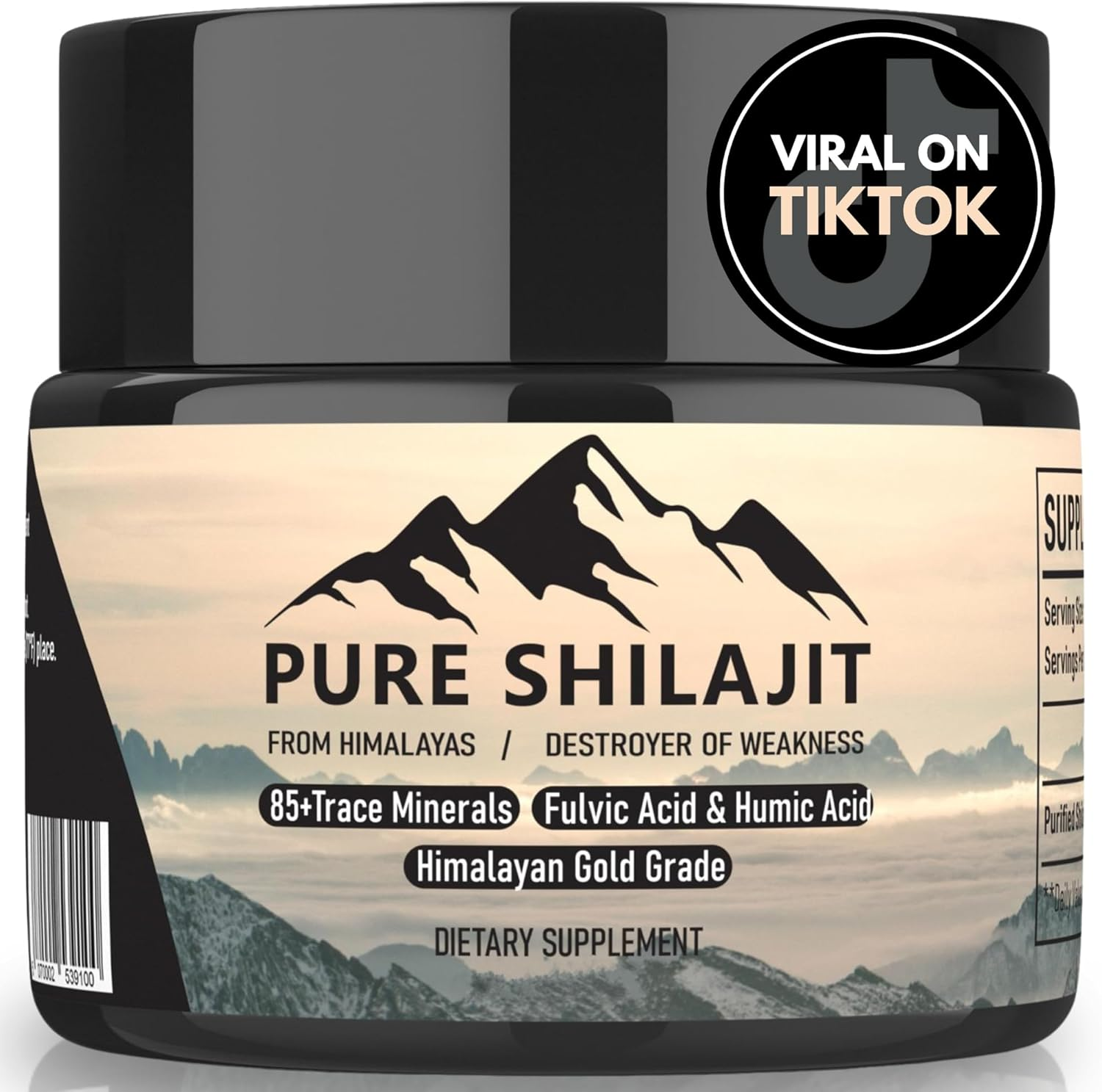 Pure Shilajit Himilayan Resin, Organic Natural Supplement with 85+ Trace Minerals + Humic Acid | High Potency Providing Energy, Strength & Immunity | Golden Grade a for Men and Women image number 5